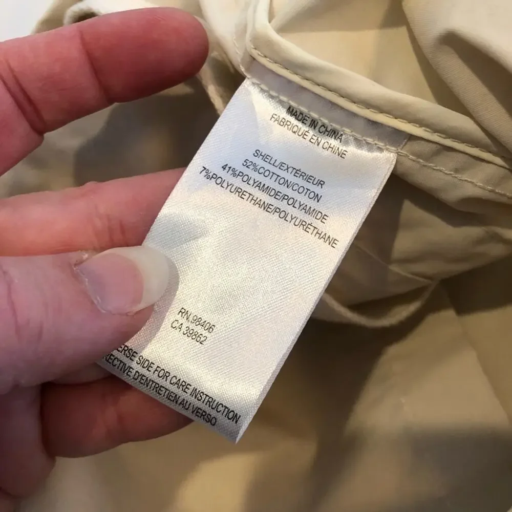 Theory Miron Fitzroy light tan cream full zip utility jacket size Medium